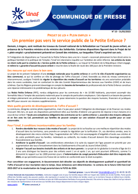 Projet de loi "plein emploi"
