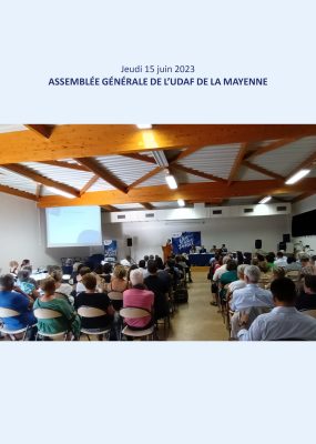 Assemblée Générale de l'Udaf de la Mayenne